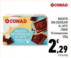 Conad - Biscotto Con Cioccolato Al Latte