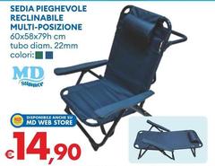Sedia Pieghevole Reclinabile Multi-Posizione