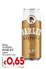 Barley - Birra In Lattina Export