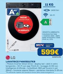 LG - Lavatrice F4NX5011TKB