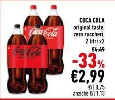 Coca Cola - Original Taste, Zero Zuccheri