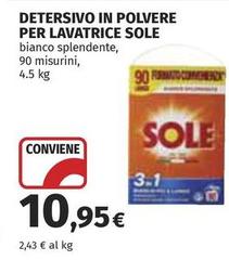 Sole - Detersivo In Polvere Per Lavatrice
