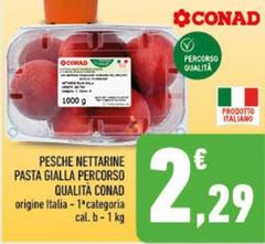 Conad - Pesche Nettarine Pasta Gialla Percorso Qualità