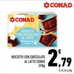 Conad - Biscotto Con Cioccolato Al Latte