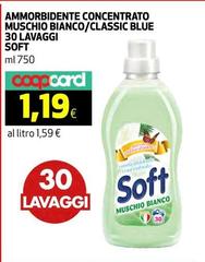 Soft - Ammorbidente Concentrato Muschio Bianco/Classic Blue 30 Lavaggi