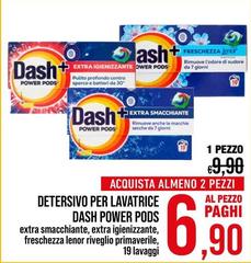 Dash - Detersivo Per Lavatrice Power Pods Extra Smacchiante