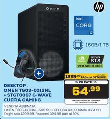 HP - Omen Tg03-0013nl + Stgt0007 G-wave Cuffia Gaming