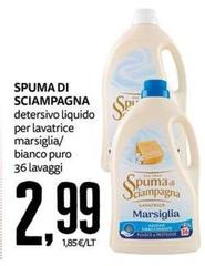 Spuma di Sciampagna - Detersivo Liquido Per Lavatrice Marsiglia/ Bianco Puro