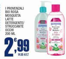 Bio - I Provenzali  Rosa Mosqueta Latte Detergente/ Struccante Occhi