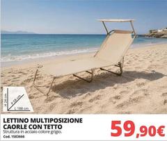 Lettino Multiposizione Caorle Con Tetto