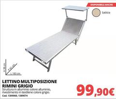 Ermeticos Lettino Multiposizione