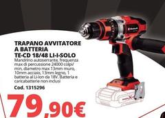 Max - Trapano Avvitatore A Batteria Te-cd 18/48 Li-i-sol