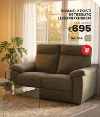 Divano 2 Posti In Tessuto