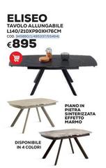 Pietra - Tavolo Allungabile L140/210XP90XH76CSM