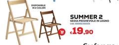 Sedia Pieghevole In Legno