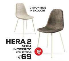 Hera 2 Sedia In Tessuto
