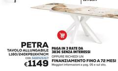 Petra - Tavolo Allungabile L160/240xp91xh74cm