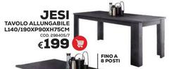 Tavolo Allungabile L140/190XP90XH75CM