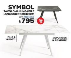 Tavolo Allungabile L120/180XP80XH75CM