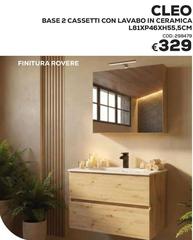 Cleo - Base 2 Cassetti Con Lavabo In Ceramica L81XP46XH55.SCM