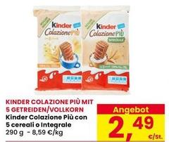 Ferrero - Kinder Colazione Più Con 5 Cereali O Integrale