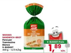 S budget - Pane Per Tramezzino Bianco