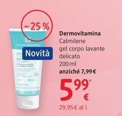 Dermovitamina -  Calmilene Gel Corpo Detergente E Lavante 200 Ml