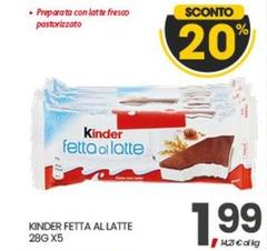 Kinder - Fetta Al Latte
