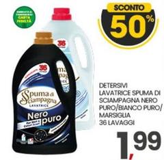 Puro - Lavatrice Spuma Di Sciampagna Nero /Bianco /MarsiLIA 36 Lavaggi