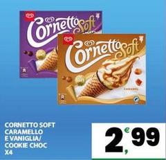 Off - Cornetto Soft Caramello E Vaniglia/Cookie Choc X4