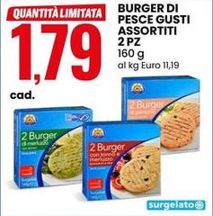 Burger Di Pesce Gusti Assortiti 2 Pz 