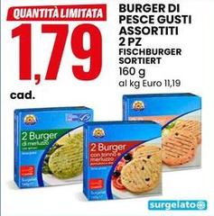 Burger Di Pesce Gusti Assortiti 2 Pz