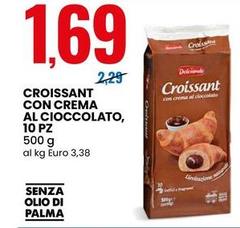 Croissant Con Crema Al Cioccolato, 10 Pz