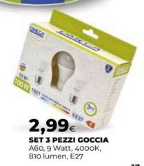 Omega - Set 3 Pezzi Goccia