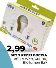 Omega - Set 3 Pezzi Goccia