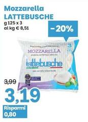 Lattebusche - Mozzarella