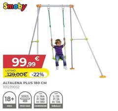 Smoby - Altalena Plus 180 Cm