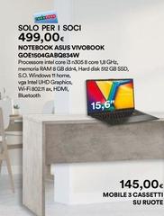 Asus - Notebook Vivobook GOE1504GABG834W