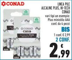 Conad - Linea Pile Alcaline Plus, Hi-Tech