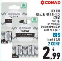 Conad - Linea Pile Alcaline Plus, Hi-Tech
