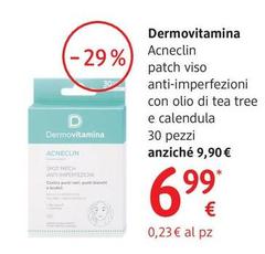 Dermovitamina - Acneclin Patch Viso Anti-imperfezioni Con Olio Di Tea Tree E Calendula 30 Pezzi