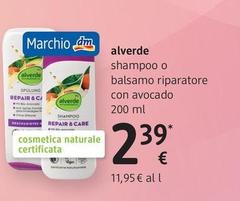 Alverde - Shampoo O Balsamo Riparatore Con Avocado