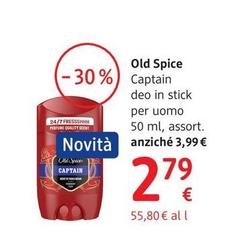 Old Spice - Captain Deo In Stick Per Uomo 50 Ml, Assort.