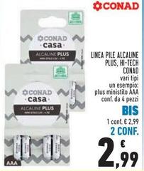 Conad - Linea Pile Alcaline Plus, Hi-Tech