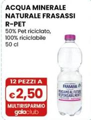 Frasassi - Acqua Minerale Naturale R-Pet 50% Pet Riciclato, 100% Riciclabile 50 Cl