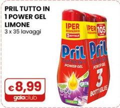 Pril - Tutto In 1 Power Gel Limone 3 X 35 Lavaggi