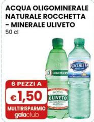 Uliveto - Acqua Oligominerale Naturale Rocchetta-Minerale 50 Cl