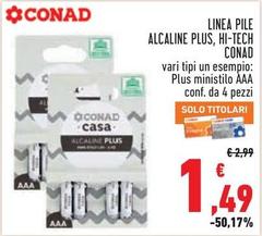 Conad - Linea Pile Alcaline Plus, Hi-Tech