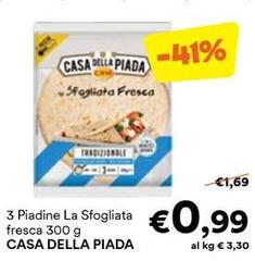 Casa Della Piada - 3 Piadine La Sfogliata Fresca