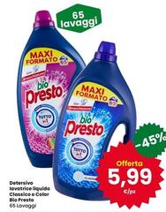 Bio Presto - Detersivo Lavatrice Liquido Classico O Color
